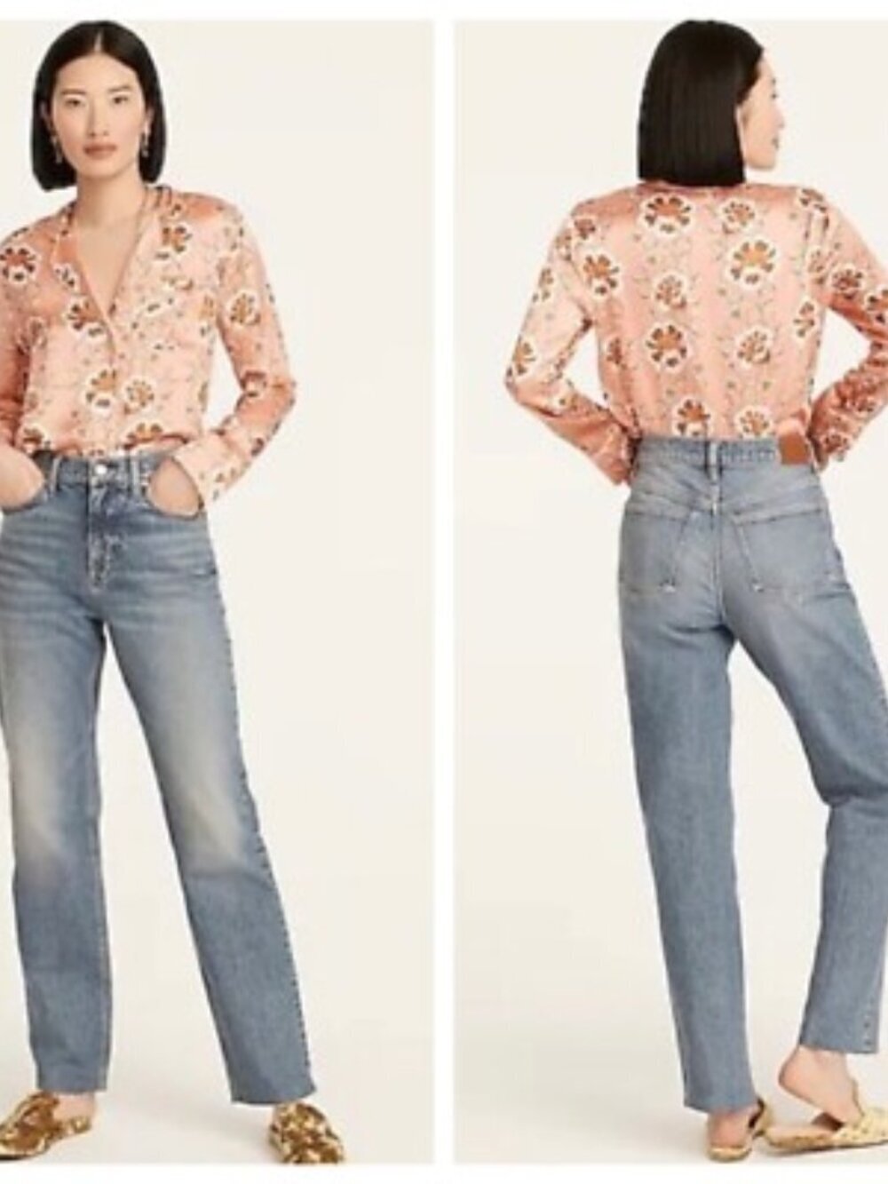 J Crew 90s Classic Straight Leg Jeans Holly Wash 29